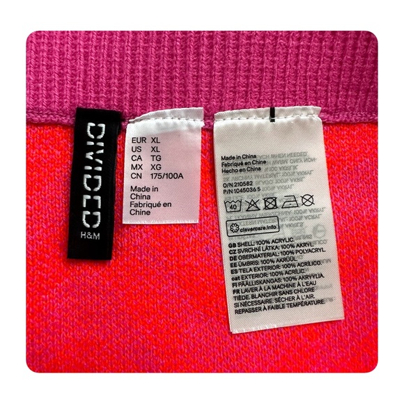 ★ NWOT H&M Divided Knit Skirt - Double Pink ★ - Picture 5 of 15